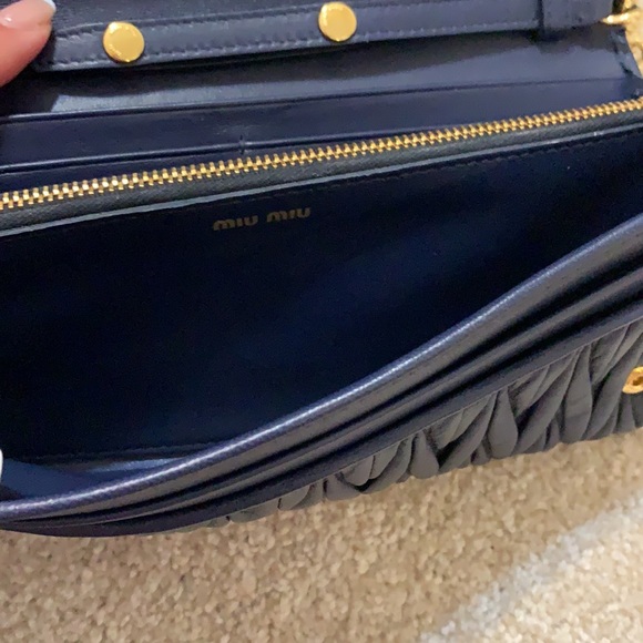 Miu Miu midnight blue wallet purse. - Picture 3 of 7